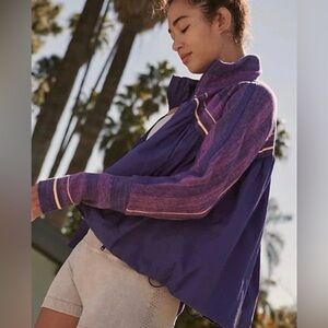 NWT Free People Spaced Out Purple Jacket